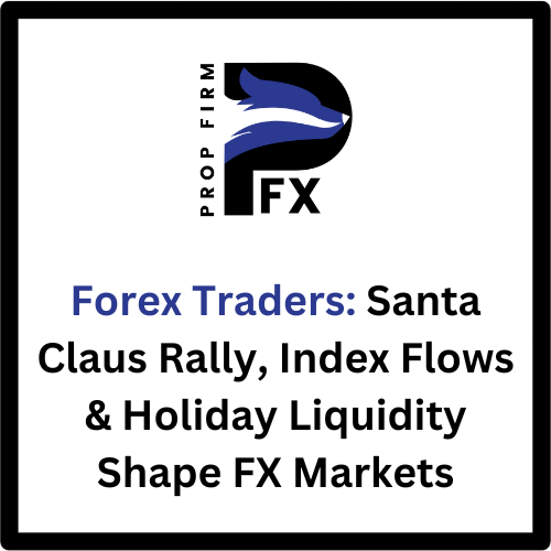 Forex Traders: Santa Claus Rally, Index Flows & Holiday Liquidity Shape FX Markets